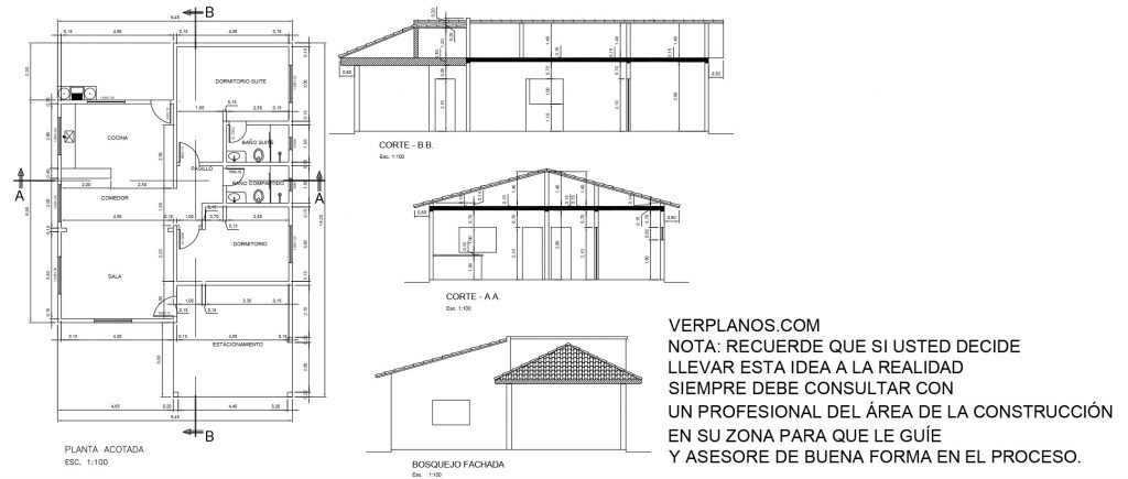 Small Simple House 9x11 Meter 2 Beds 2 Baths Free PDF Full Plan layout 2d plan